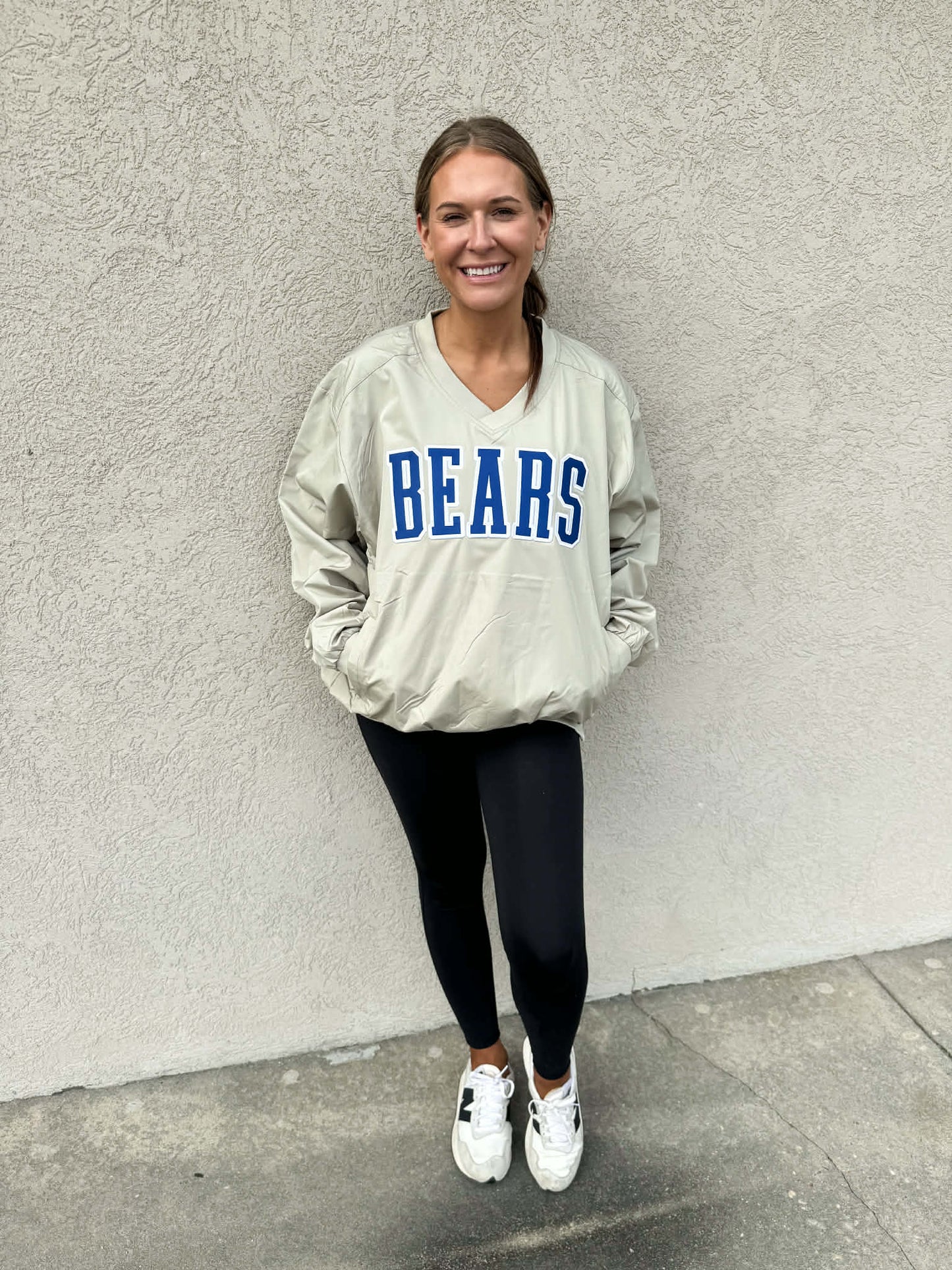 Bear Varsity Pullover Windbreaker