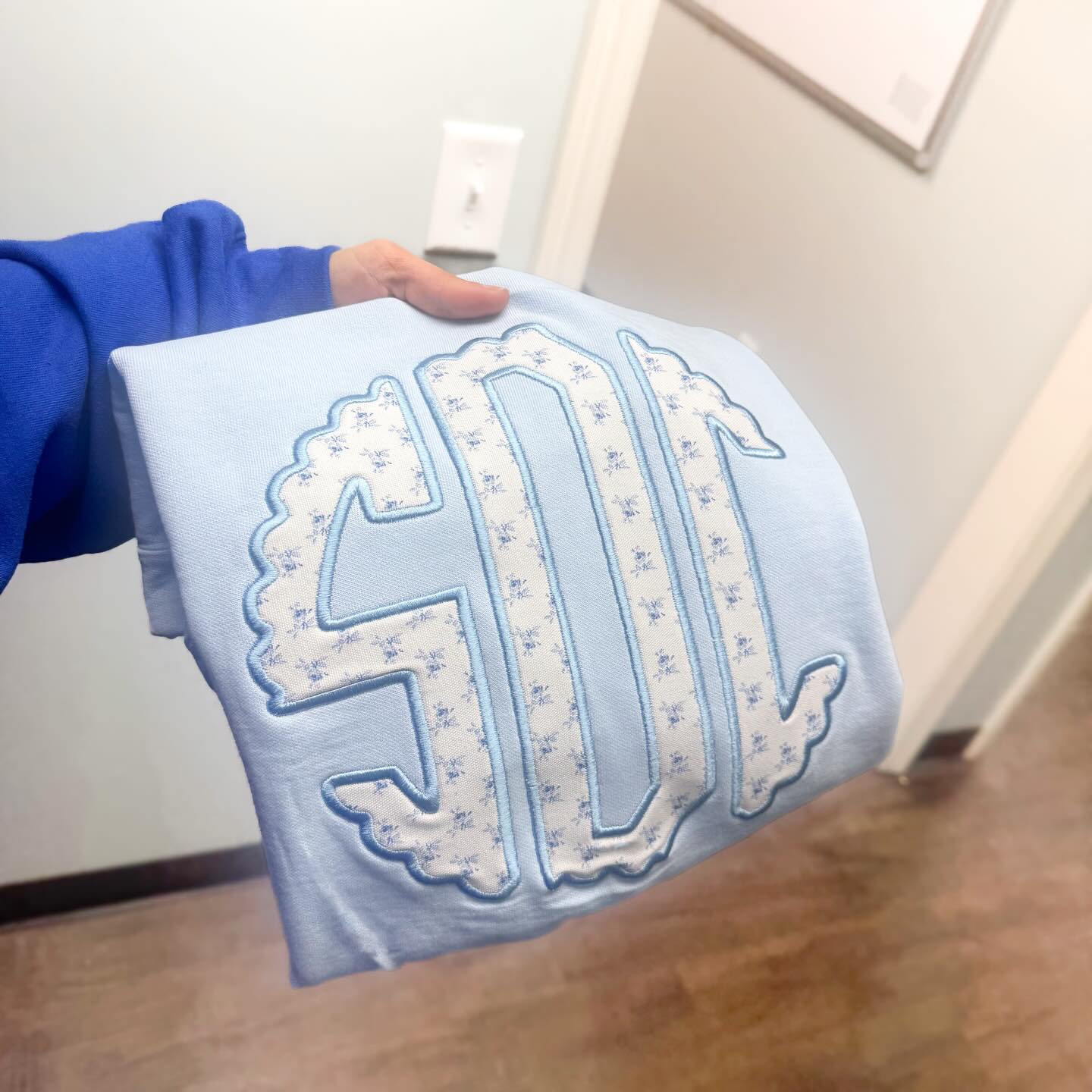 Blue + White Monogram