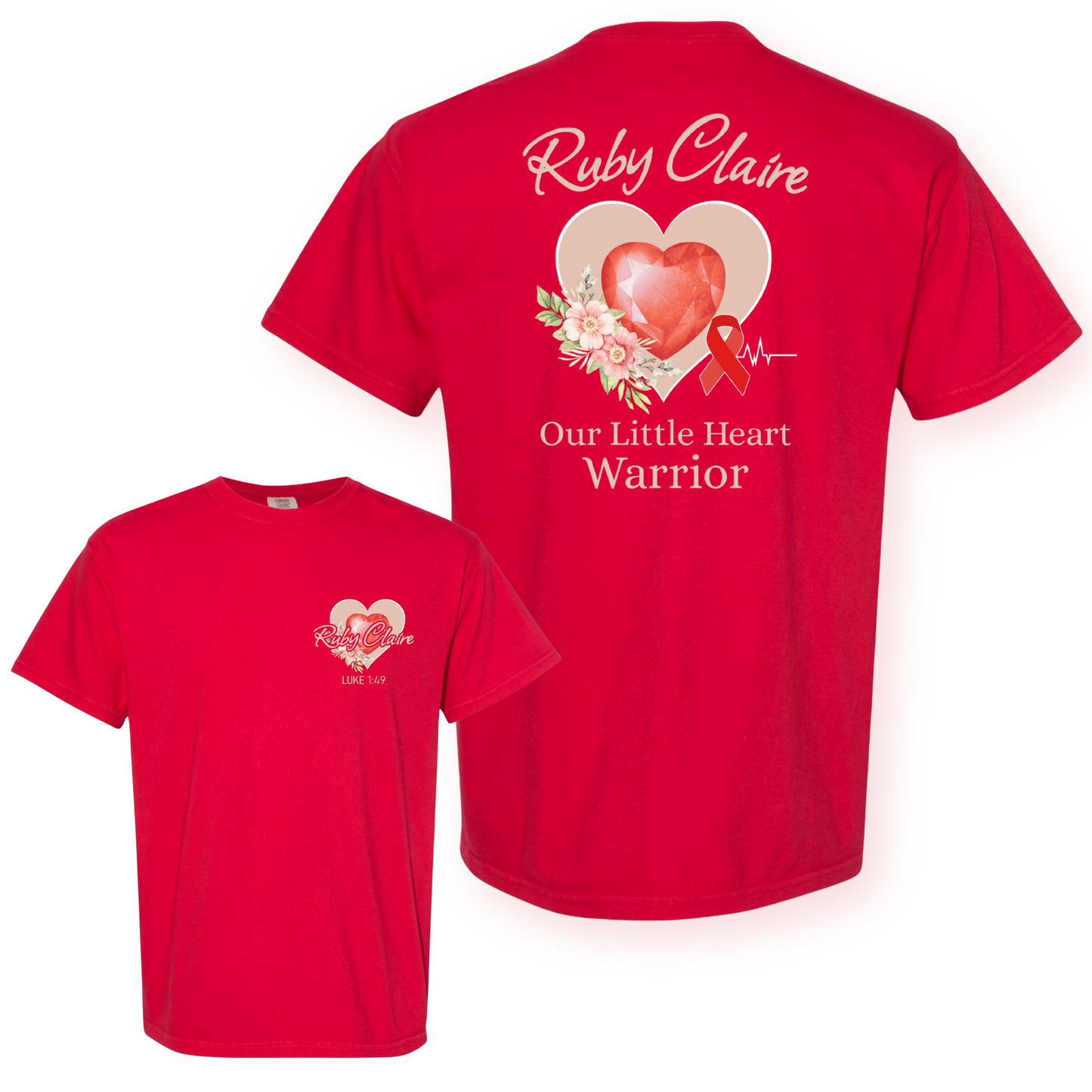 Ruby Claire Tee- Our Little Heart Warrior
