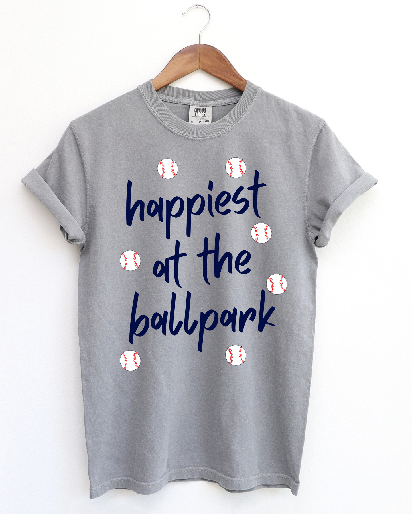Happiest At The Ballpark Tee- Baseball