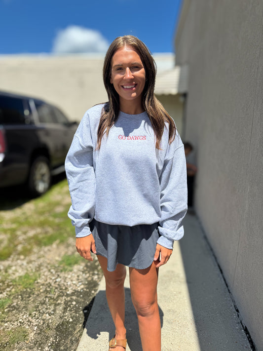 Georgia Simple Embroidered Sweatshirt