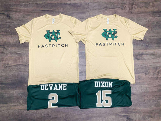 WC Fastpitch Player Shirts- Drifit- Youth + Adult