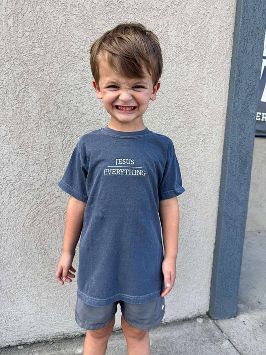 Jesus Over Everything YOUTH Tee- Embroidered