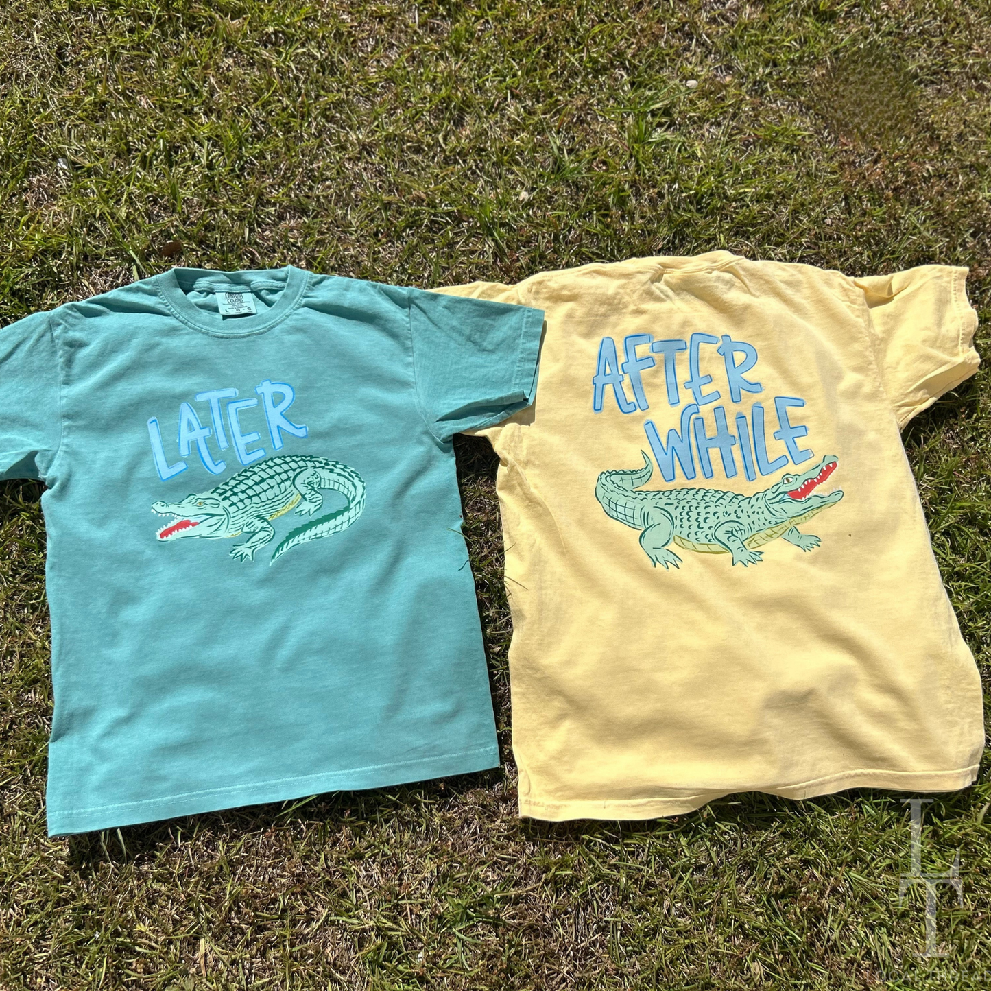 Later Gator (Boy's Version) Tee - Youth + Adult - Seafoam Color