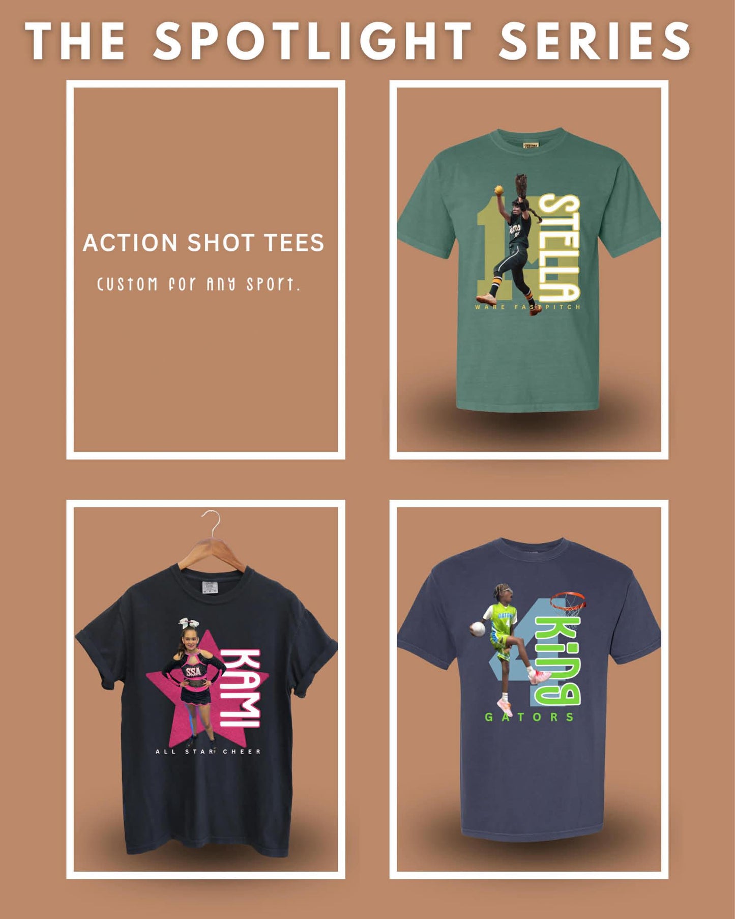 Custom Player Action Shot Tee