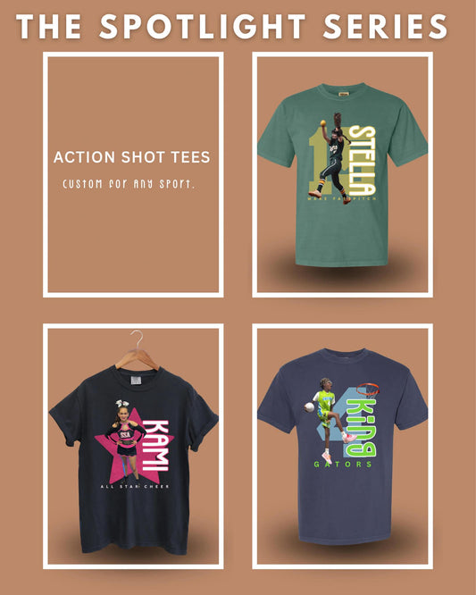 Custom Player Action Shot Tee