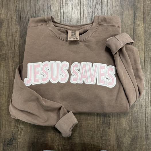 Jesus Saves Mid-Length Sweatshirt