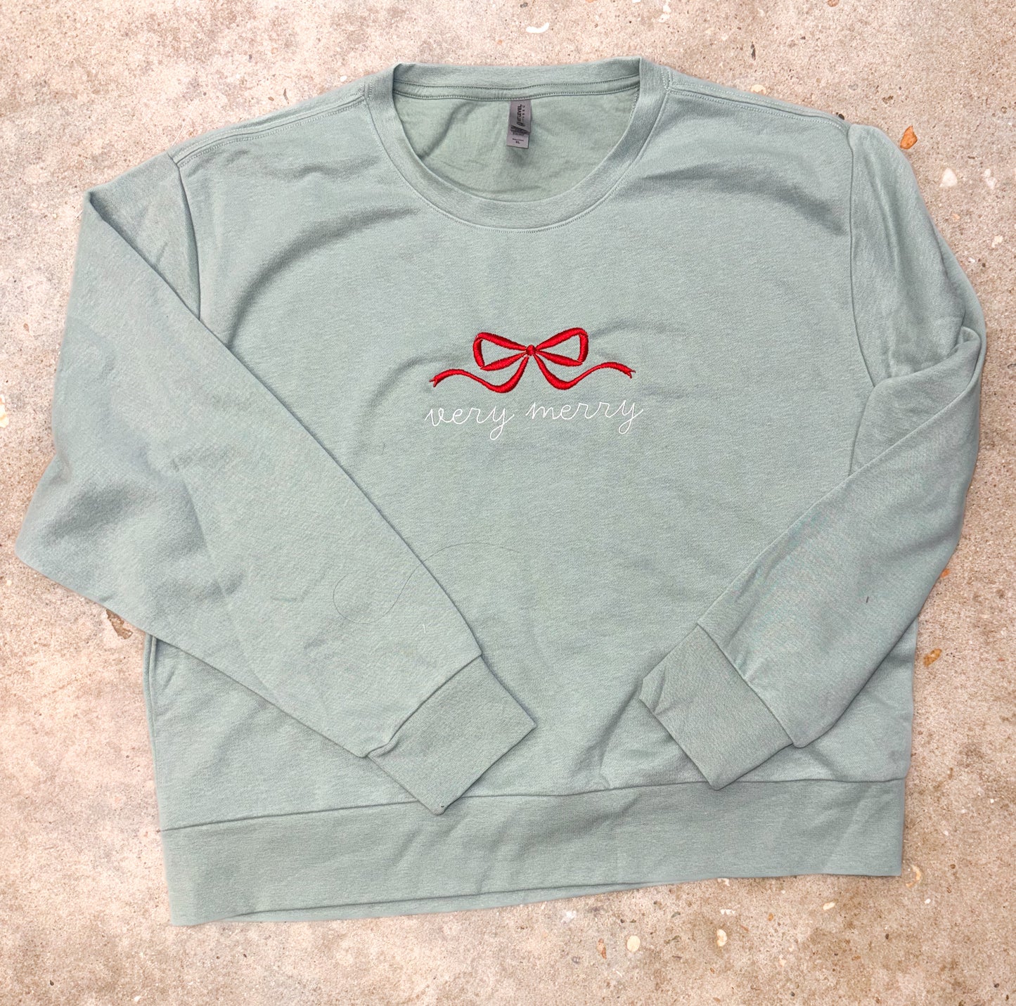 Very Merry Embroidered Sweatshirt