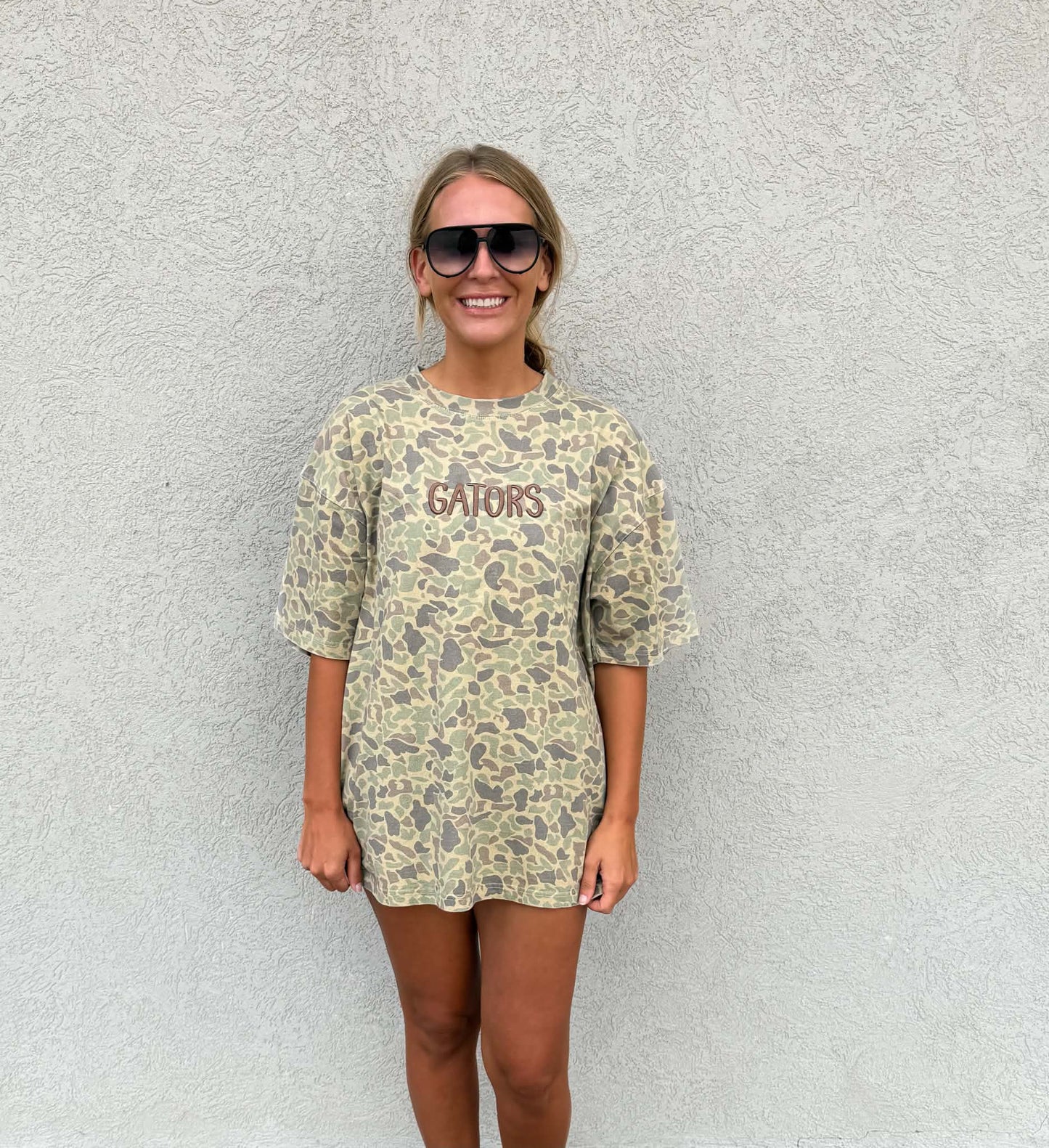Duck Camo 3D Embroidered Gators Tee