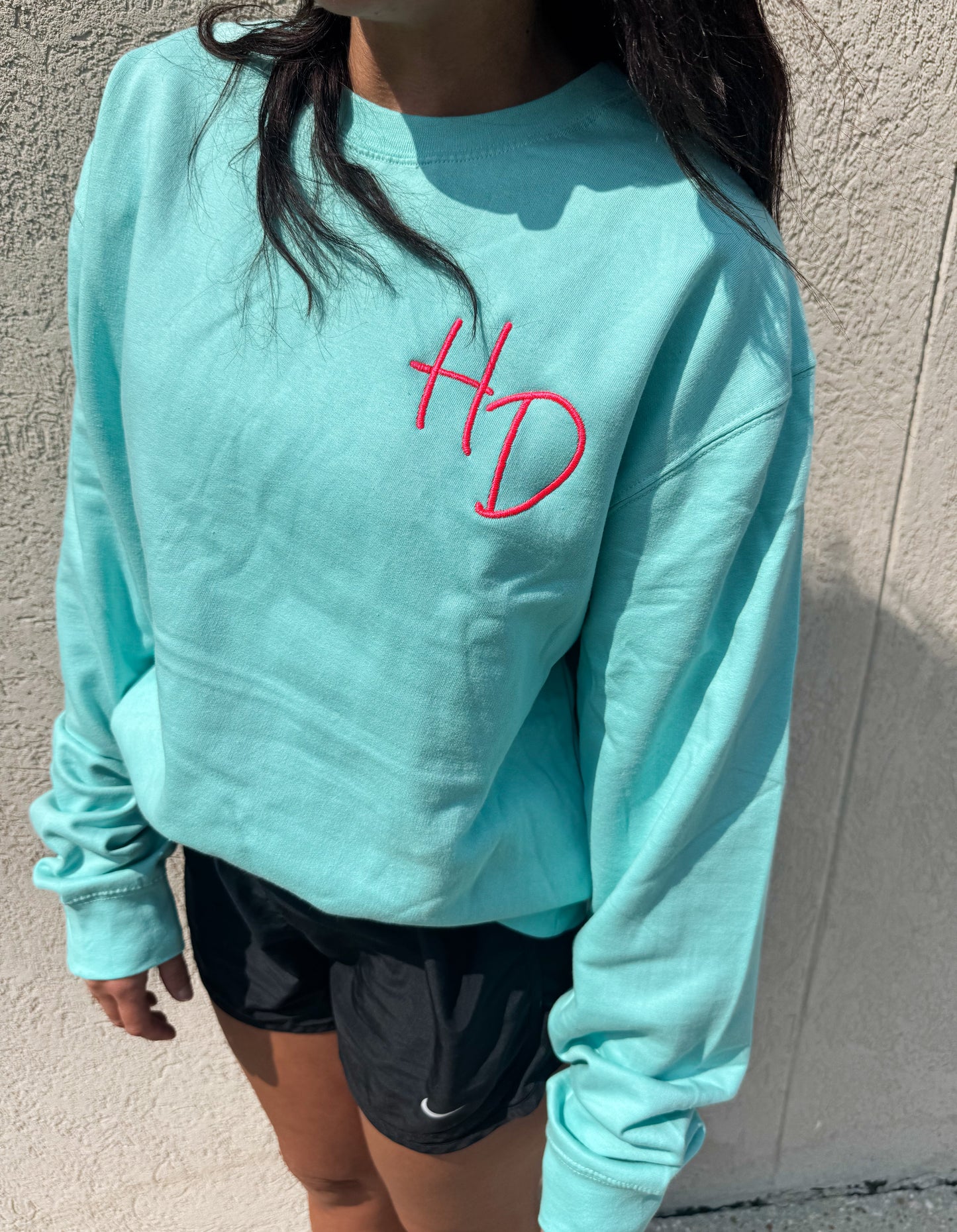 Staggered Initial Sweatshirt- SPECIAL SALE