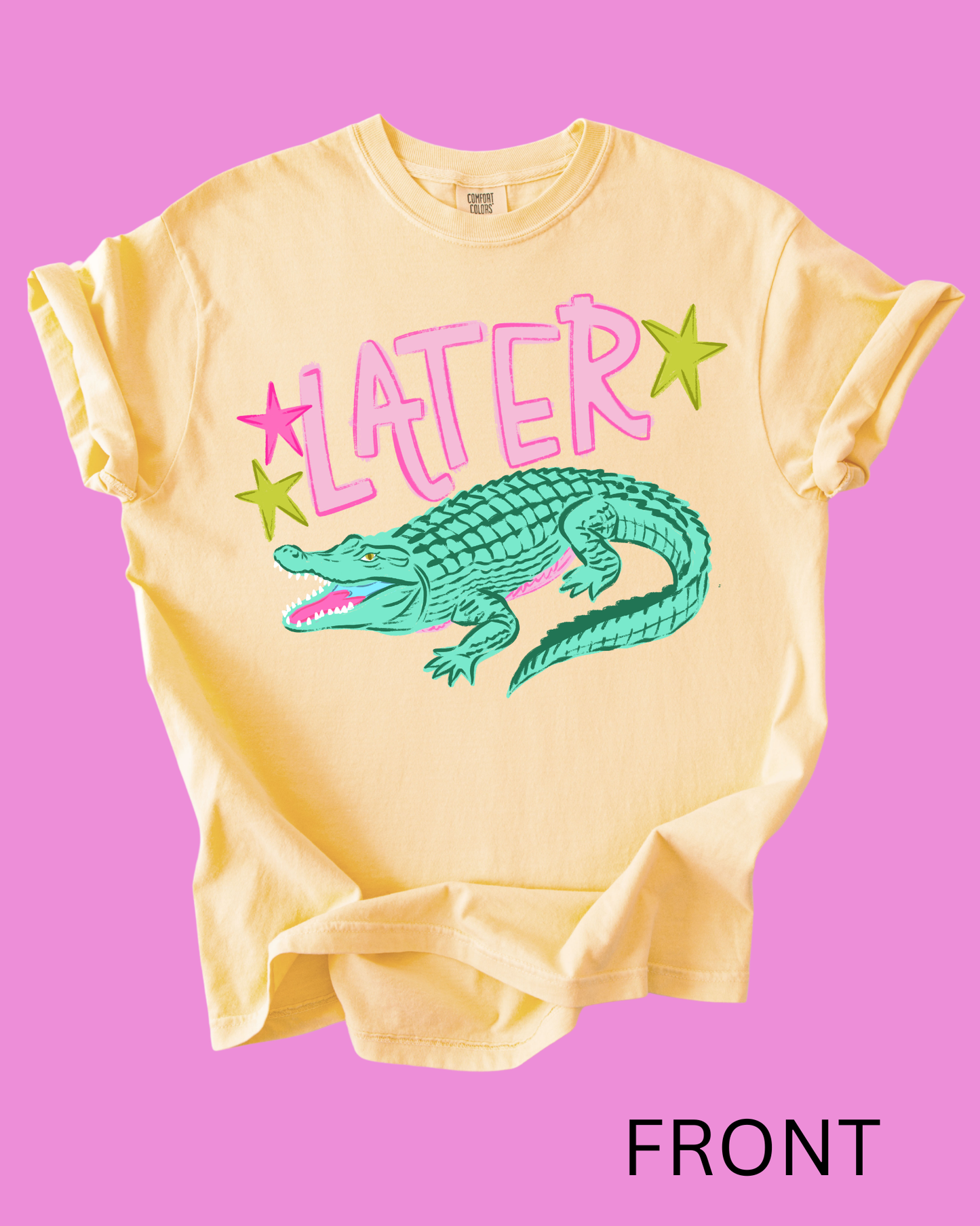 Later Gator Tee - Youth + Adult - Butter Color