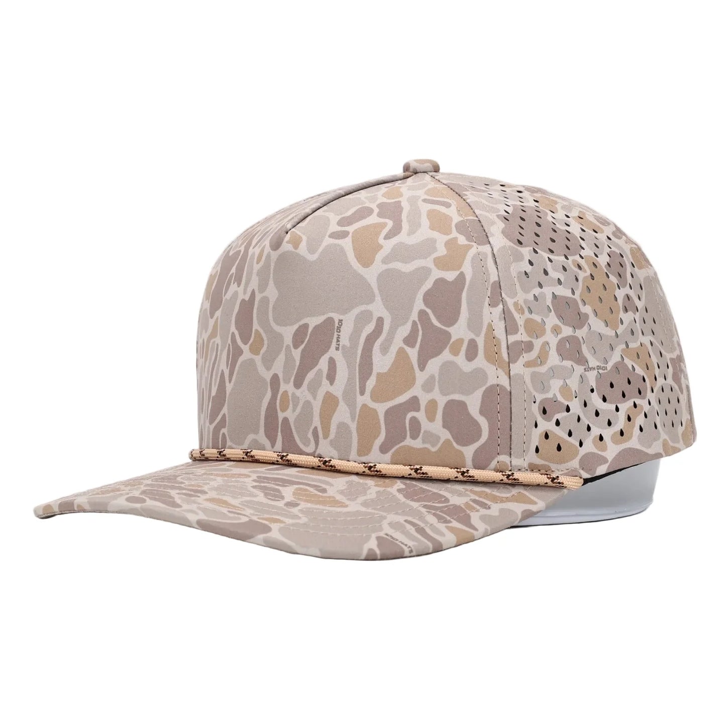 1010- 5-Panel. W/ Rope. Dri-fit Performance.