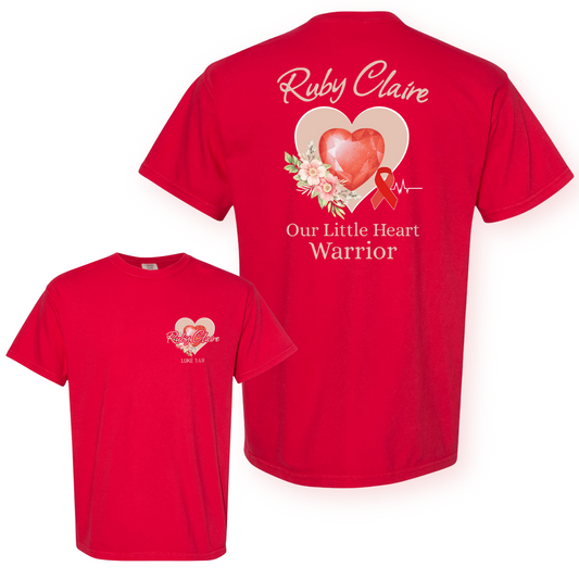 Ruby Claire Tee- Our Little Heart Warrior