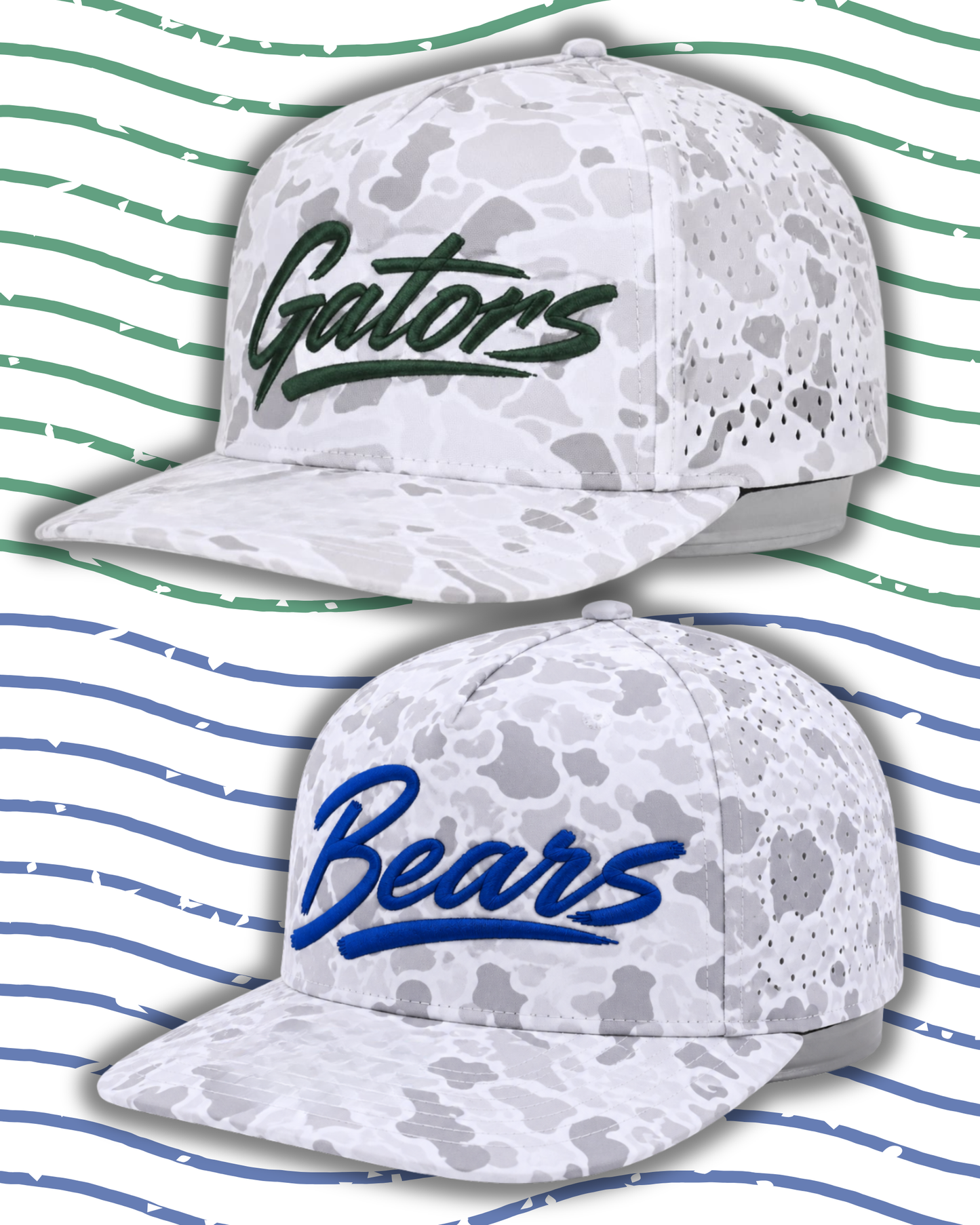 1010 White Camo Hat