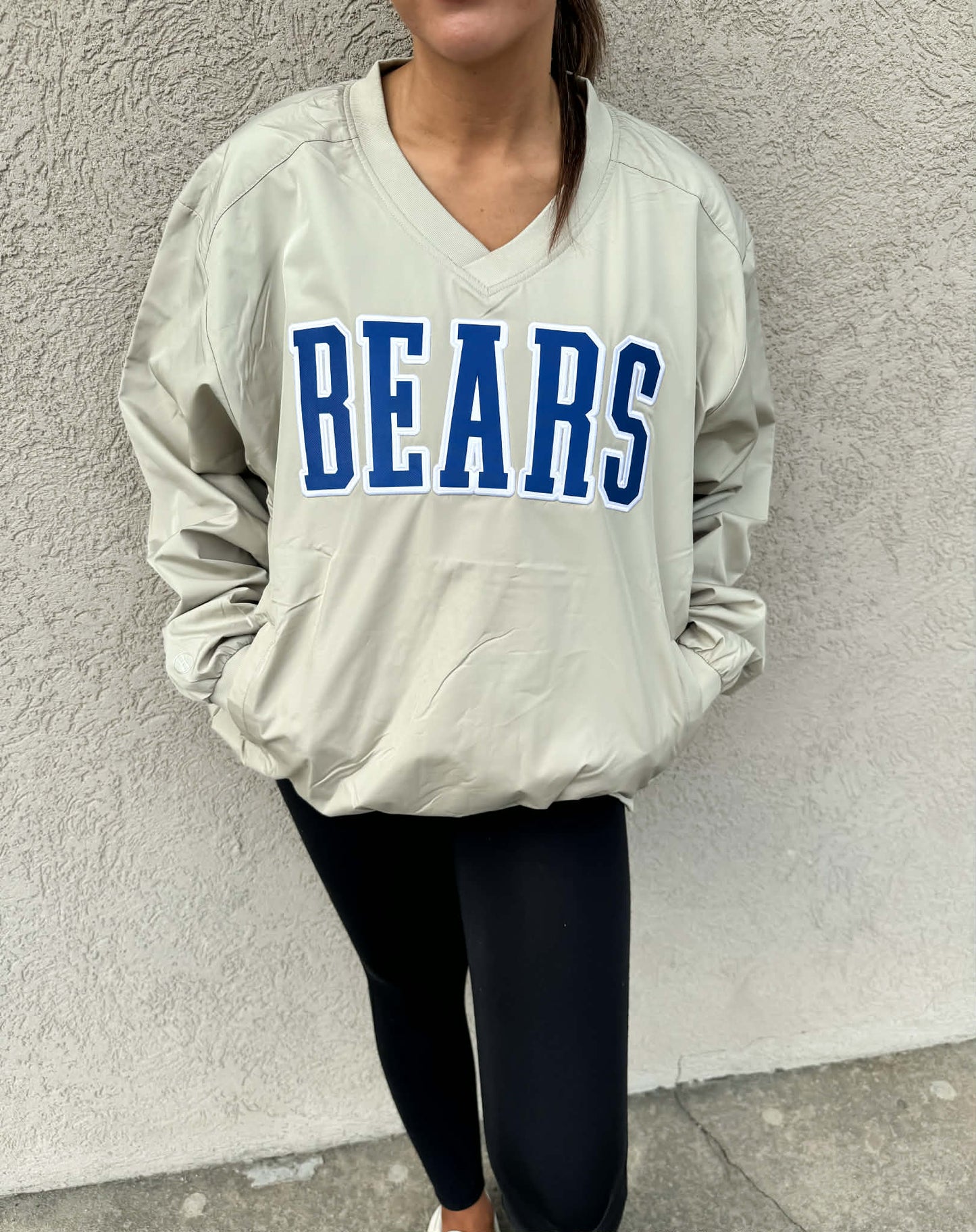 Bear Varsity Pullover Windbreaker