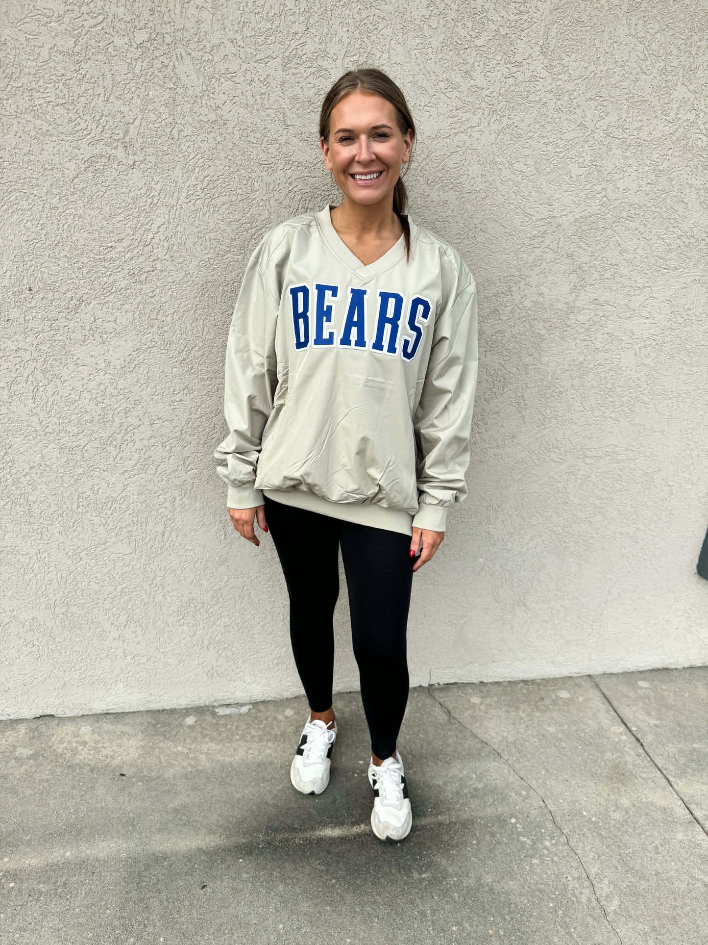 Bear Varsity Pullover Windbreaker