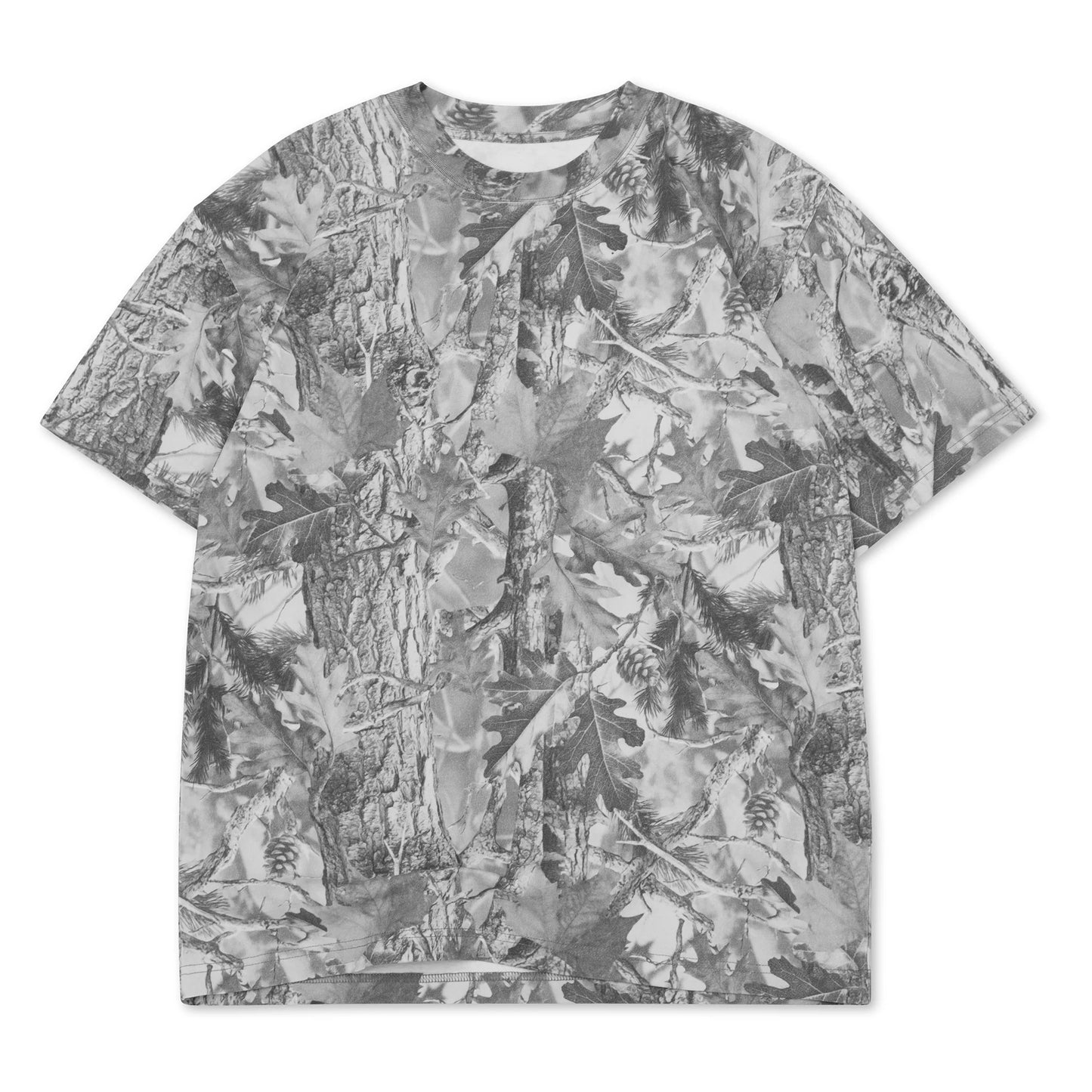 Vintage Grey Wood Camo Oversized Box Tee